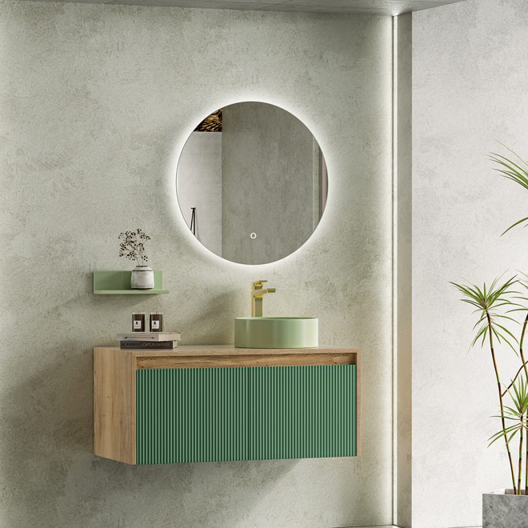 Bathroom Vanity with Open Shelf