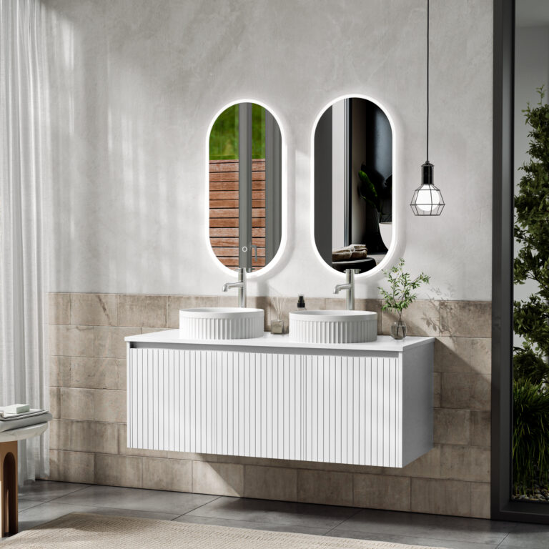 Double Wall Mounted Bathroom Vanity