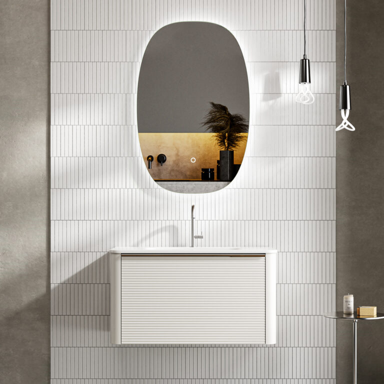 Fluted Bathroom Vanity