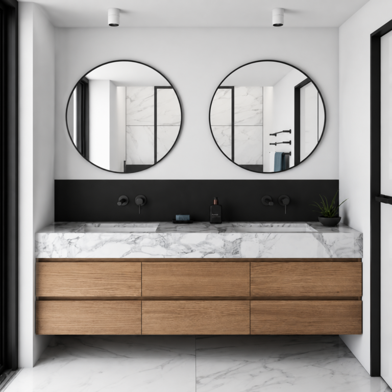 Floating Double Vanity