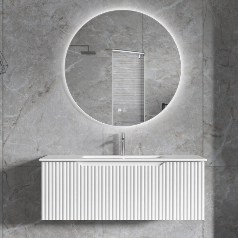 White Floating Bathroom Vanity