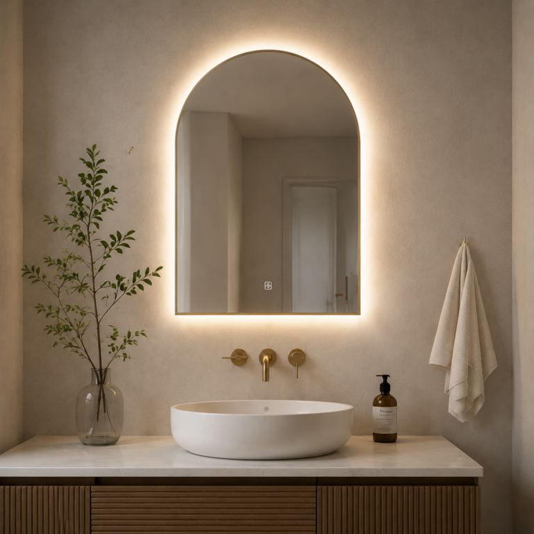 Arch LED Bathroom Mirror