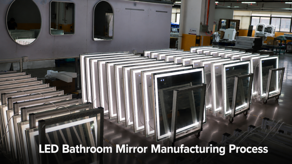 LED bathroom mirror manufacturing and quality control process